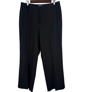 Worthington Work Women 16 Average Trouser Dress Pants Black Career Straight NWT